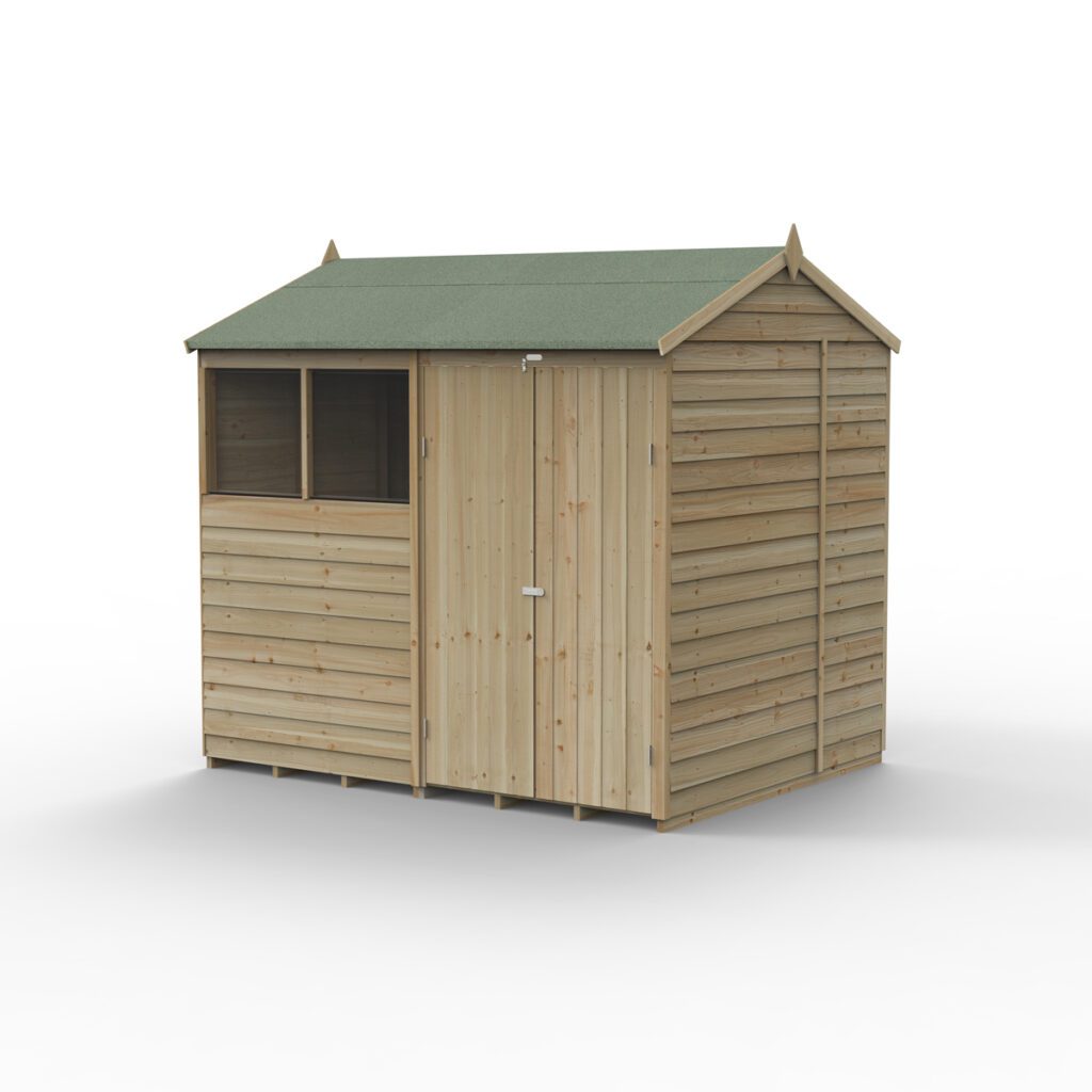 4LIFE Reverse Apex Shed 8×6 – Double Door – 2 Windows 5013053200957 2